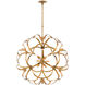 Sappho 9 Light 33.5 inch Autumn Gold Orb Chandelier Ceiling Light