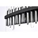 Serena 8 Light 30 inch Black Bath Sconce Wall Light