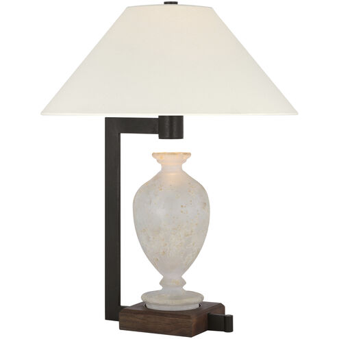 Ray Booth Phial 23.25 inch 15.00 watt Etruscan Glass and Warm Iron and Dark Walnut Display Form Table Lamp Portable Light, Large