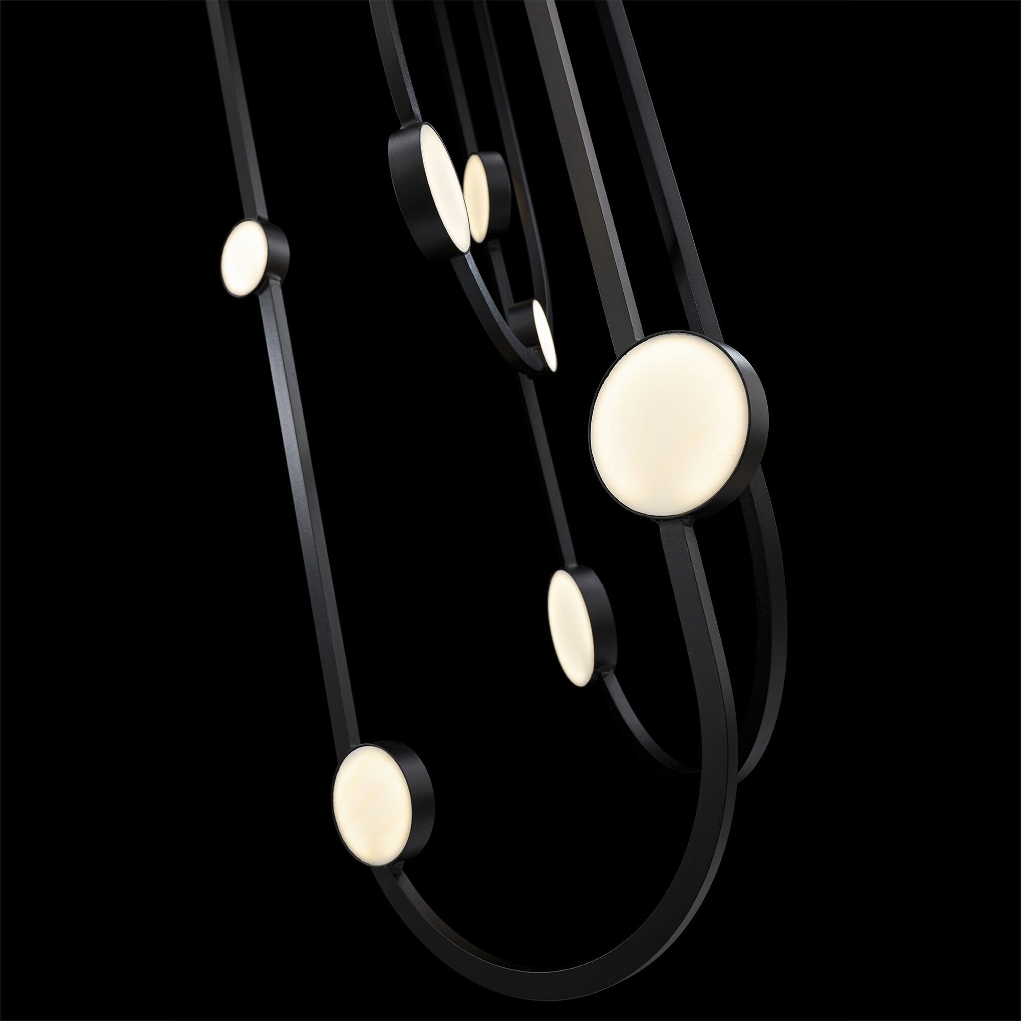 Tableau LED 20.5 inch Black Indoor Ceiling Lighting in 3500K