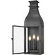 Toulouse 3 Light 26.5 inch Sand Black Outdoor Wall Light