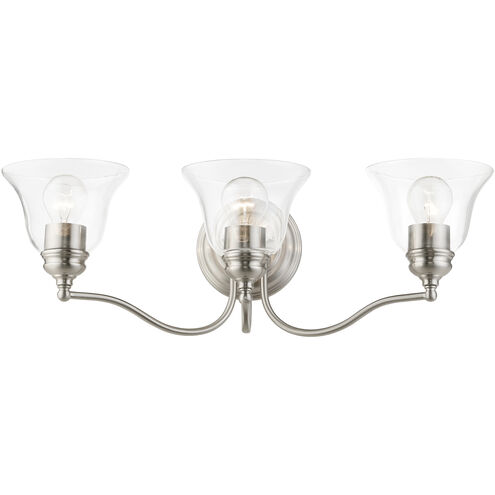 Moreland 3 Light 24 inch Brushed Nickel Vanity Sconce Wall Light