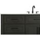 Virginia 60 X 35 inch Mocha Brown Bathroom Vanity Cabinet