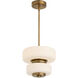Favo 13.5 inch Brushed Brass Pendant Ceiling Light