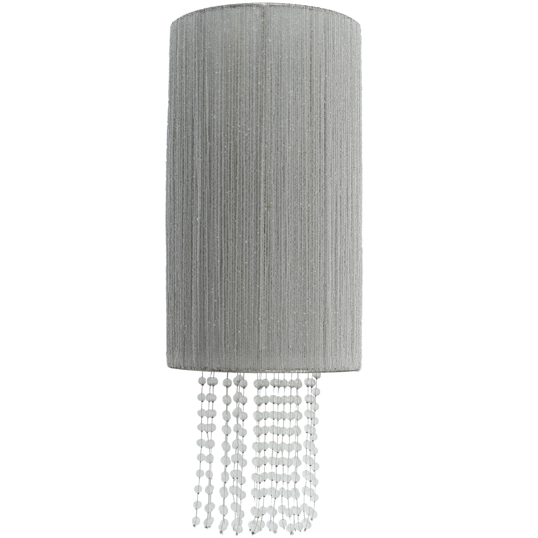 Crystal Reign 2 Light 10 inch Nickel Wall Sconce Wall Light