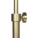 Vest 60.5 inch 60 watt Blackened Brass and Natural Brass Floor Lamp Portable Light