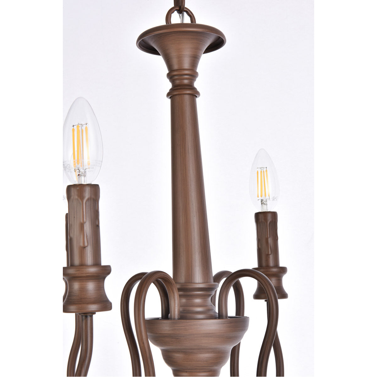 Flynx 4 Light 14 inch Weathered Oak Pendant Ceiling Light