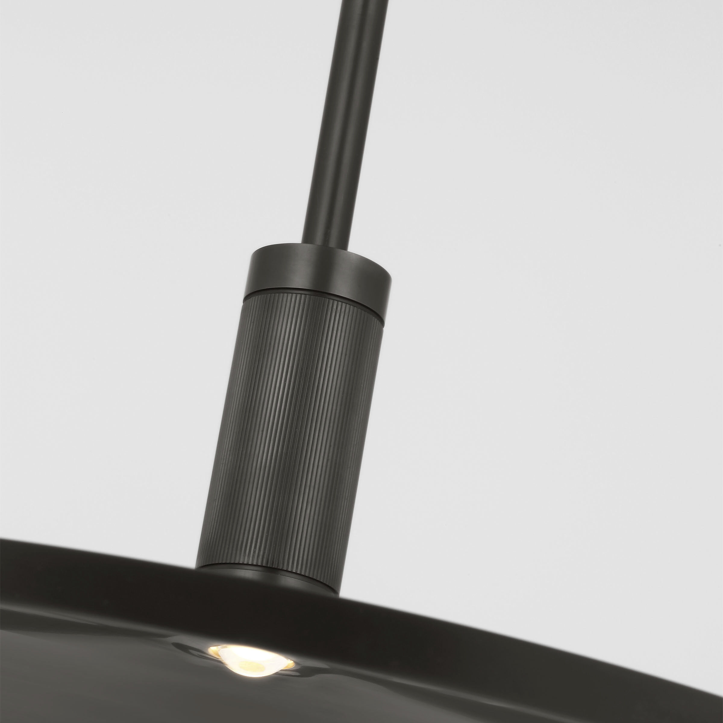 Avroko Saucer Direct LED 18 inch Bronze and Darkened Brass Pendant Ceiling Light