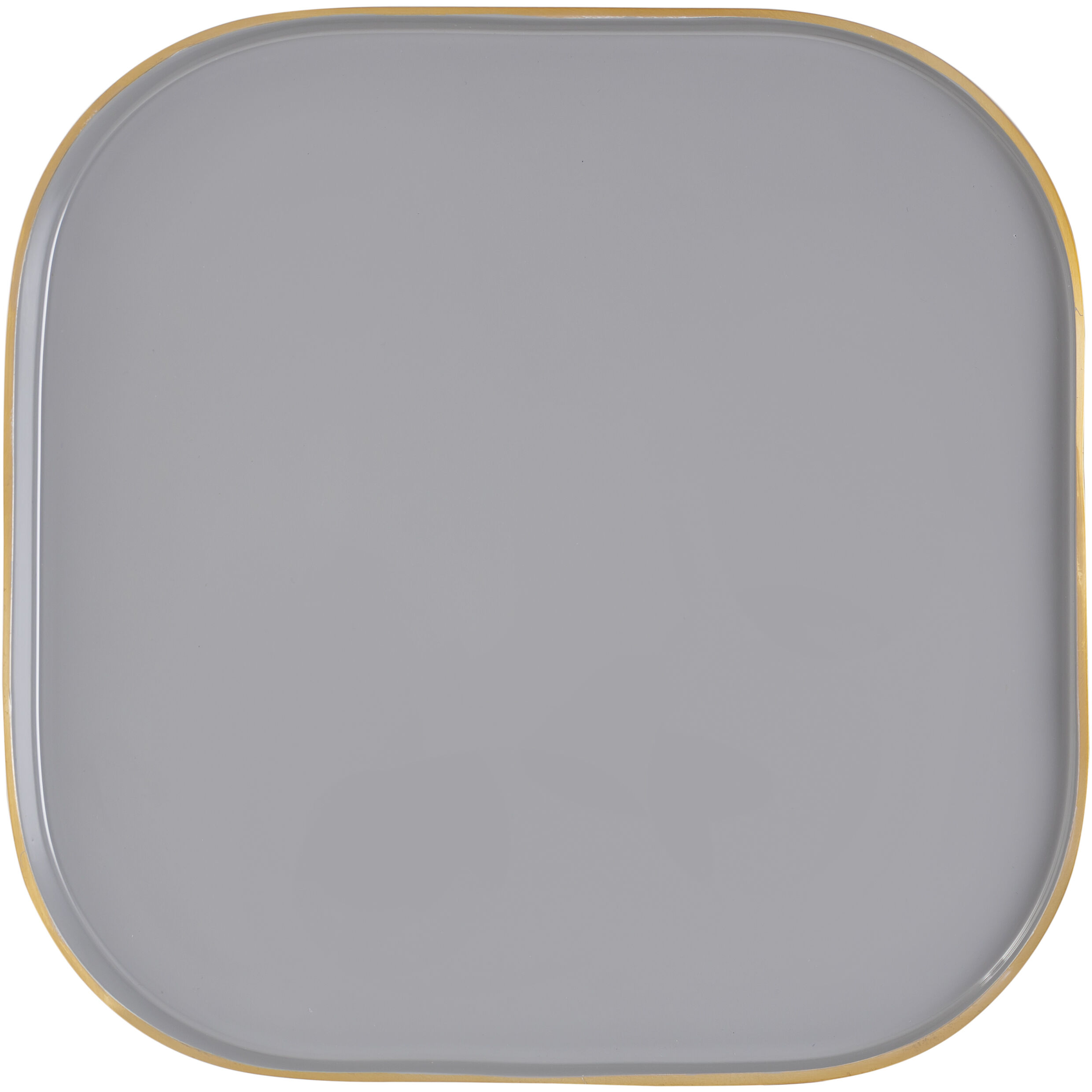 Harward Gray Enamel with Brushed Brass Tray, Set of 3