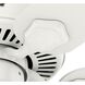 Swanson 44 inch Fresh White with Fresh White/Natural Wood Blades Ceiling Fan