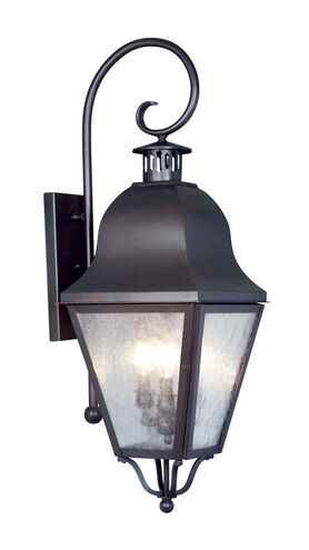 Amwell 3 Light 32 inch Bronze Outdoor Wall Lantern