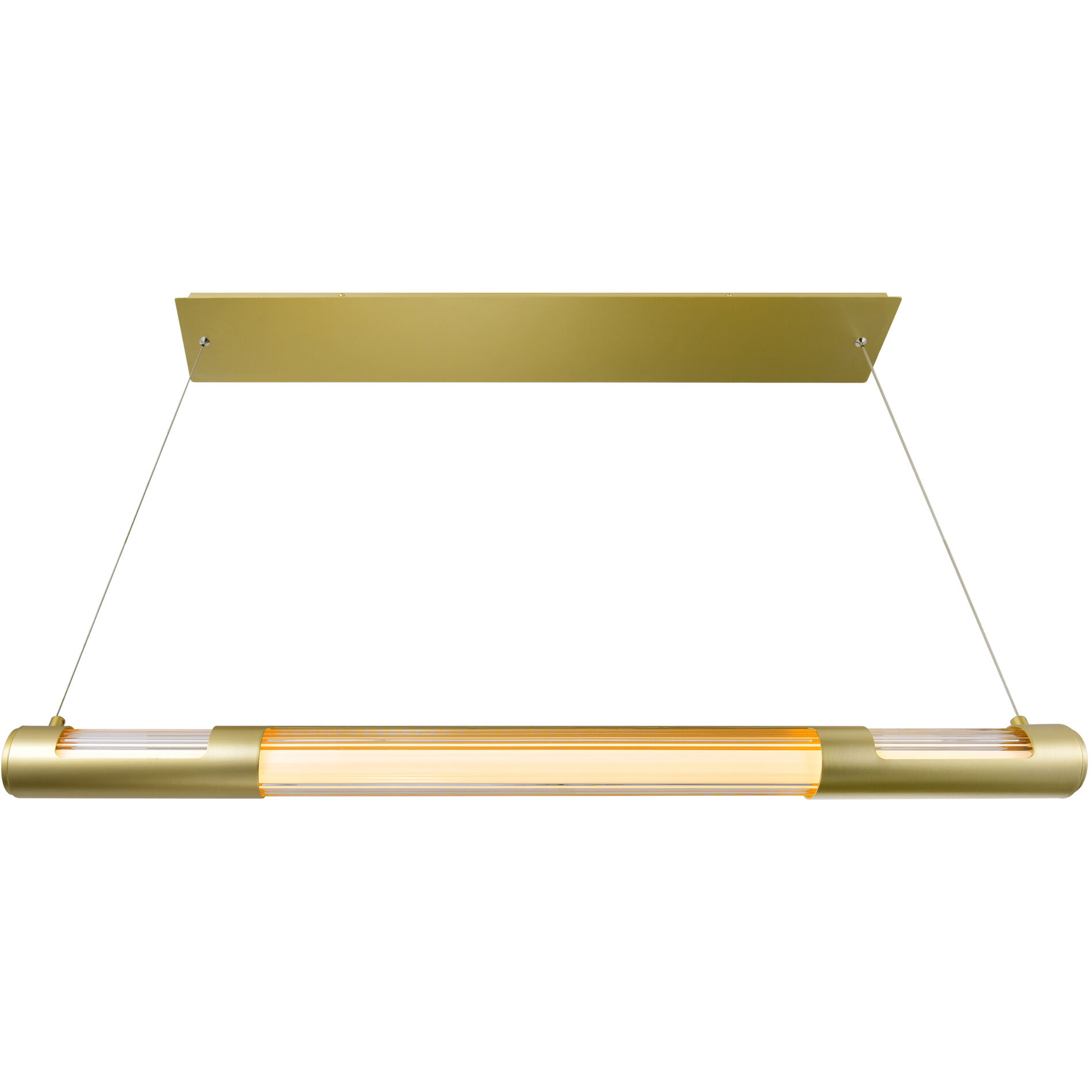 Neva LED 36 inch Satin Gold Island/Pool Table Light Ceiling Light