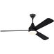 Streaming 60 inch Midnight Black Indoor/Outdoor Smart Ceiling Fan