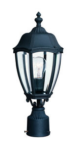 Roseville 1 Light 18 inch Black Exterior Post Lantern