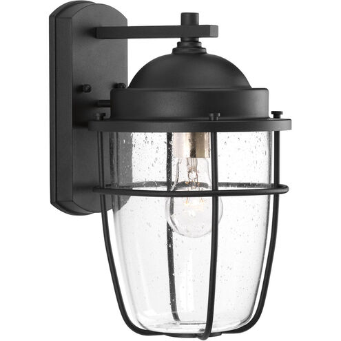 Flatts 1 Light 14 inch Black Outdoor Wall Lantern