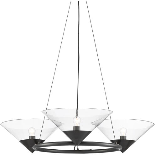 Maisonette 3 Light 42 inch Oil Rubbed Bronze Chandelier Ceiling Light