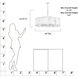 Veil 10 Light 36 inch Legacy Brass Pendant Ceiling Light