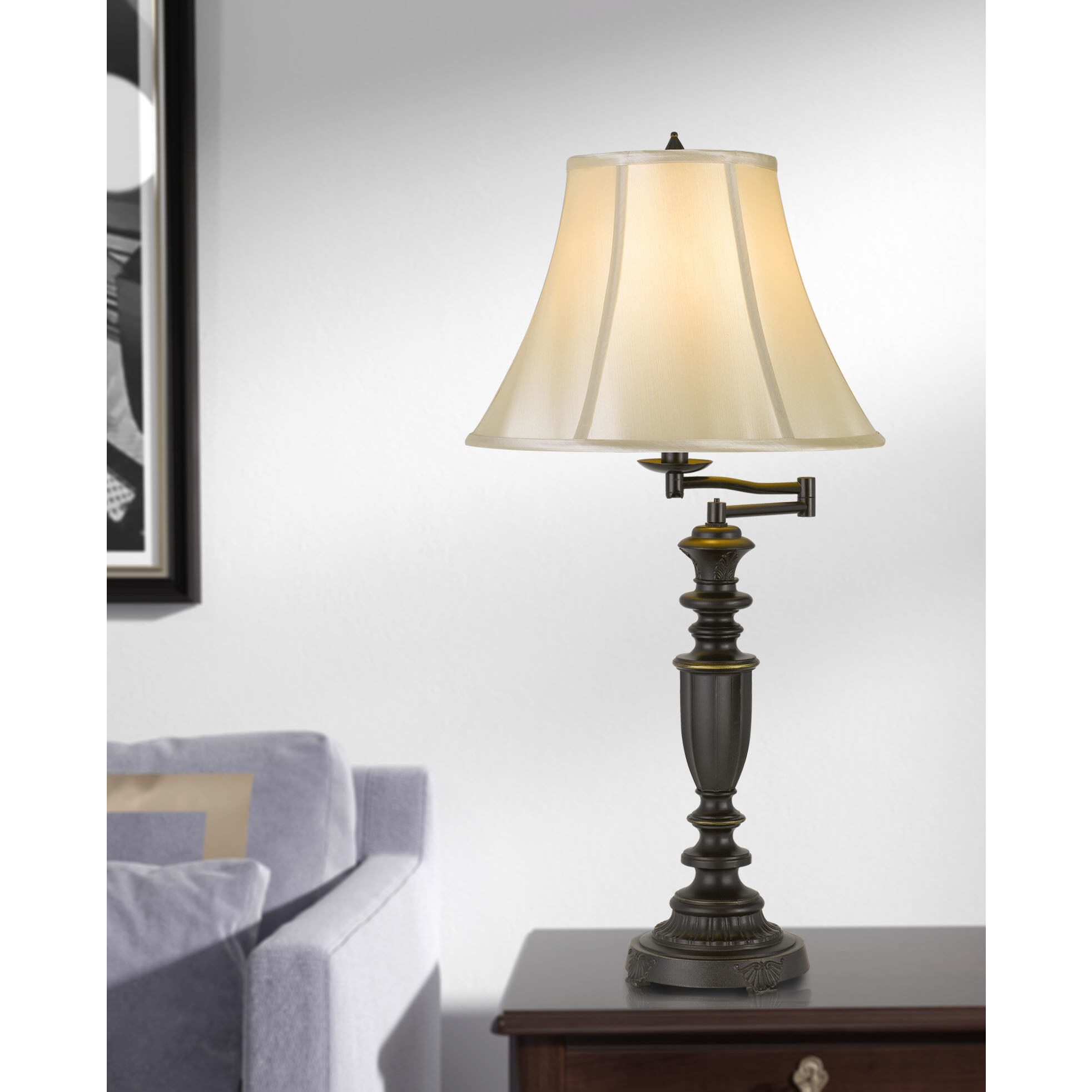 Mayo 30 inch 150 watt Dark Bronze Table Lamp Portable Light