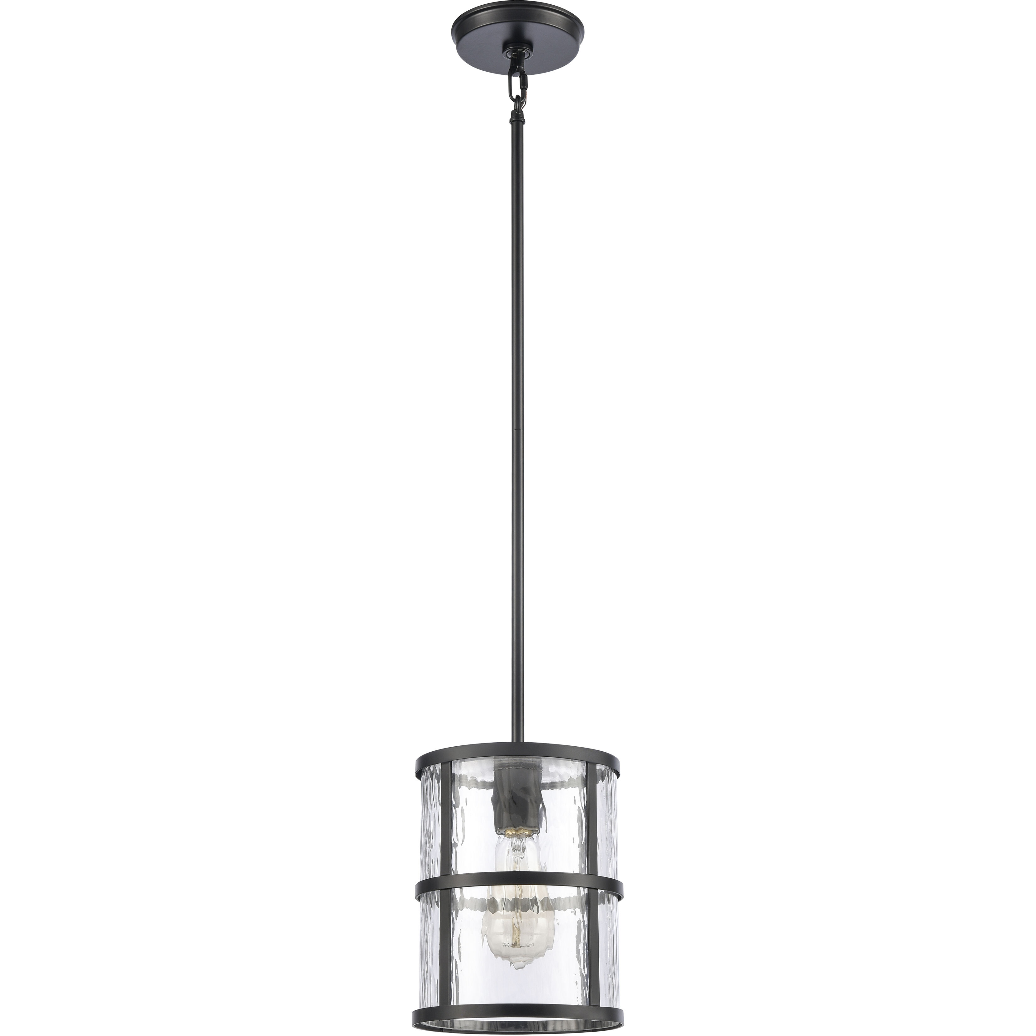 Solace 1 Light 7 inch Matte Black Mini Pendant Ceiling Light