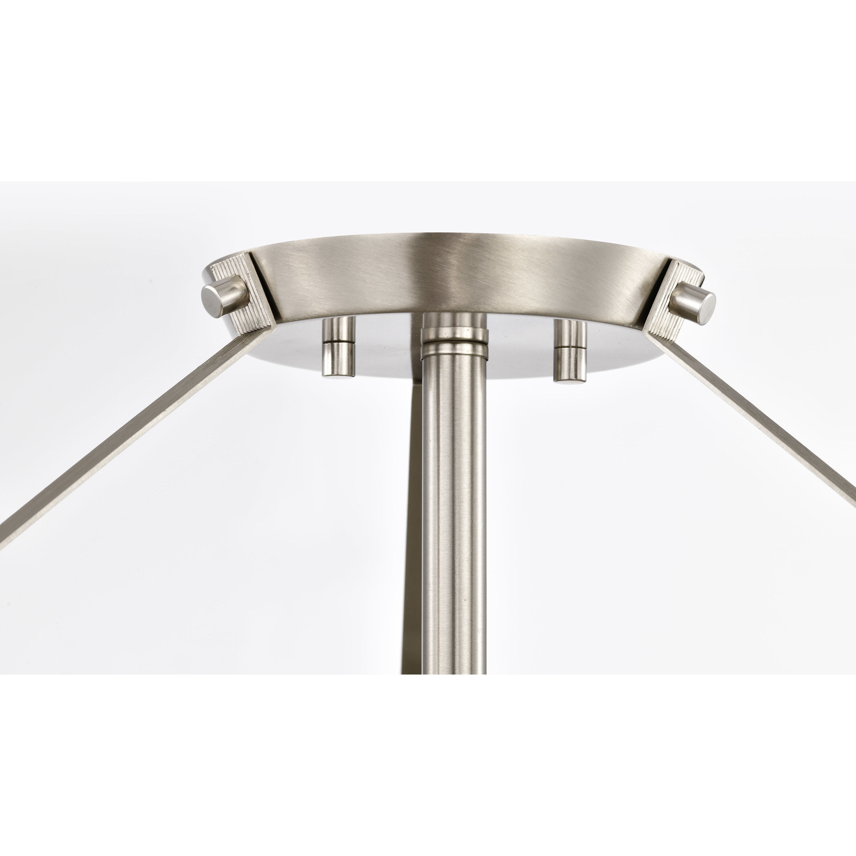 Rowen 4 Light 18.5 inch Brushed Nickel Semi Flush Mount Ceiling Light