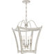 Summerford 4 Light 16 inch Antique White Foyer Pendant Ceiling Light