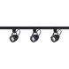 Brentwood 3 Light 120V Black Track Kit Ceiling Light