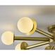 Canada 8 Light 36 inch Satin Brass Flush Mount Ceiling Light