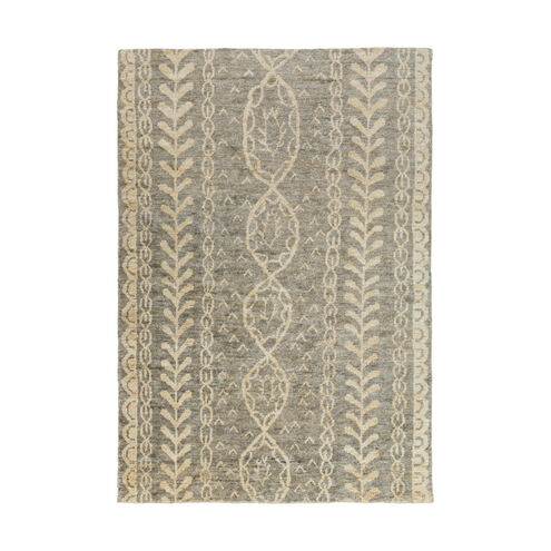 Bjorn 132 X 96 inch Medium Gray/Dark Brown/Ivory Rugs, Jute