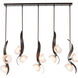 Mika 10 Light 53.6 inch Bronze Pendant Ceiling Light