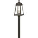 Bainbridge 2 Light 22.25 inch Oil Rubbed Bronze with Heritage Brass Outdoor Post Mount Lantern