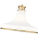 Reznor 1 Light 18 inch Modern Gold Pendant Ceiling Light