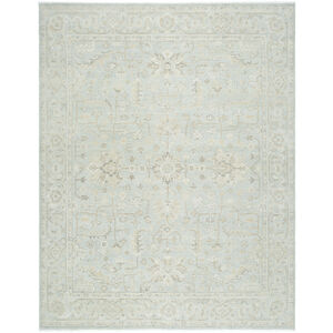 Anelka 36 X 24 inch Light Silver / Sterling Grey Handmade Rug in 2 x 3