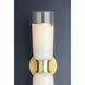 Wasson 2 Light 4.75 inch Aged Brass Wall Sconce Wall Light