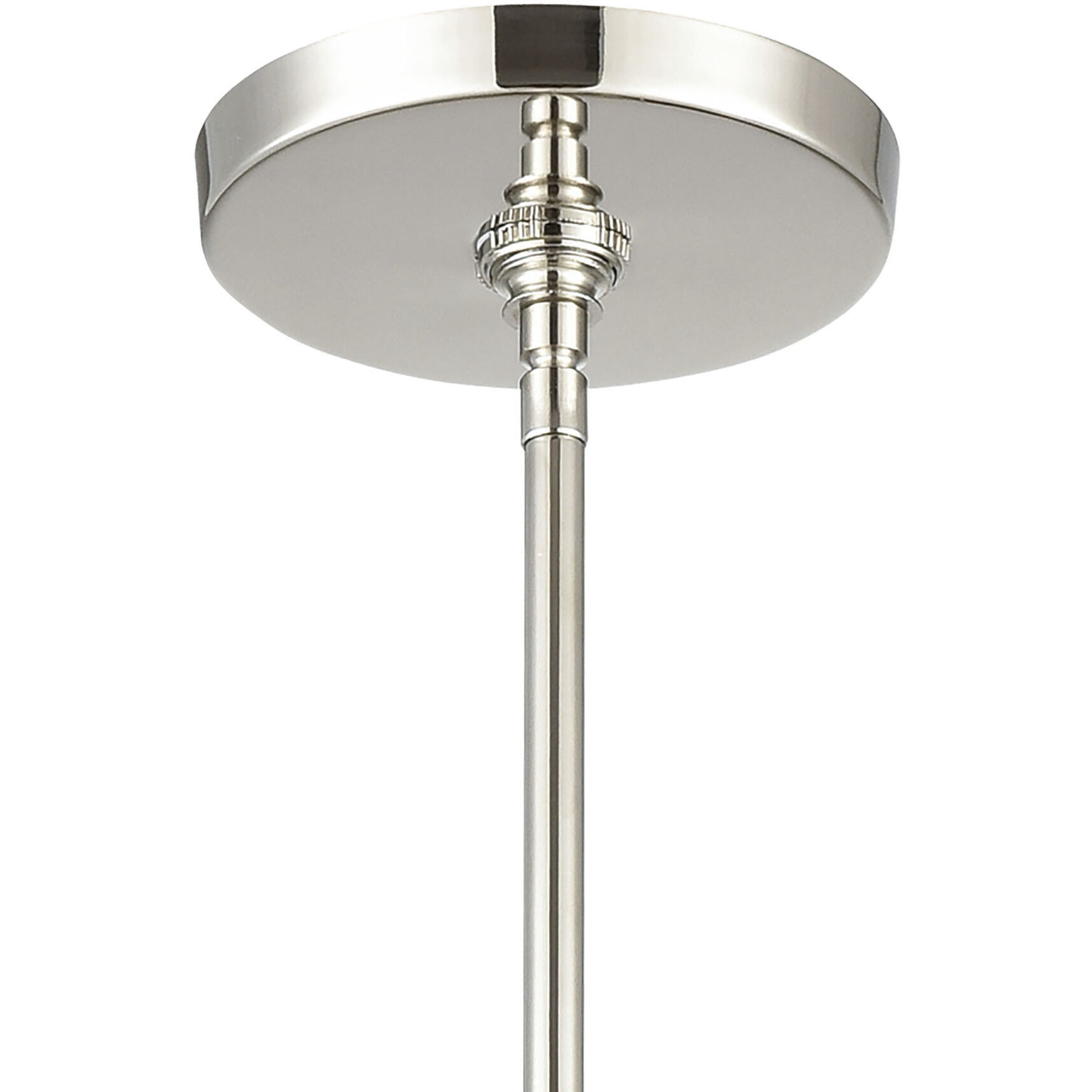 Abaca 1 Light 8 inch Polished Nickel with Gray Mini Pendant Ceiling Light