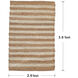 Shuttle Weave Durrie with Fringes 36 X 24 inch Multi Rug, Rectangle