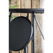 Anita 32.3 X 24 inch Black Side Table
