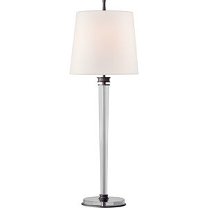 Thomas O'Brien Lyra 35.75 inch 75.00 watt Bronze and Crystal Buffet Lamp Portable Light