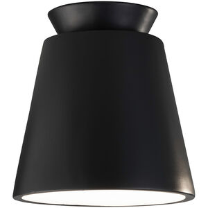 Radiance Collection 1 Light 7.5 inch Carbon Matte Black Outdoor Flush-Mount