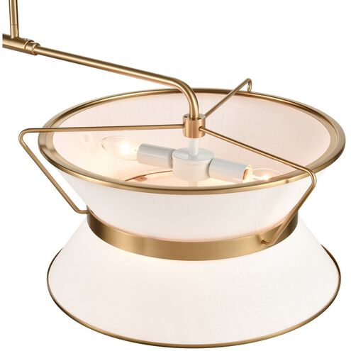 Layla LED 47.9 inch Brushed Brass Island/Pool Table Ceiling Light