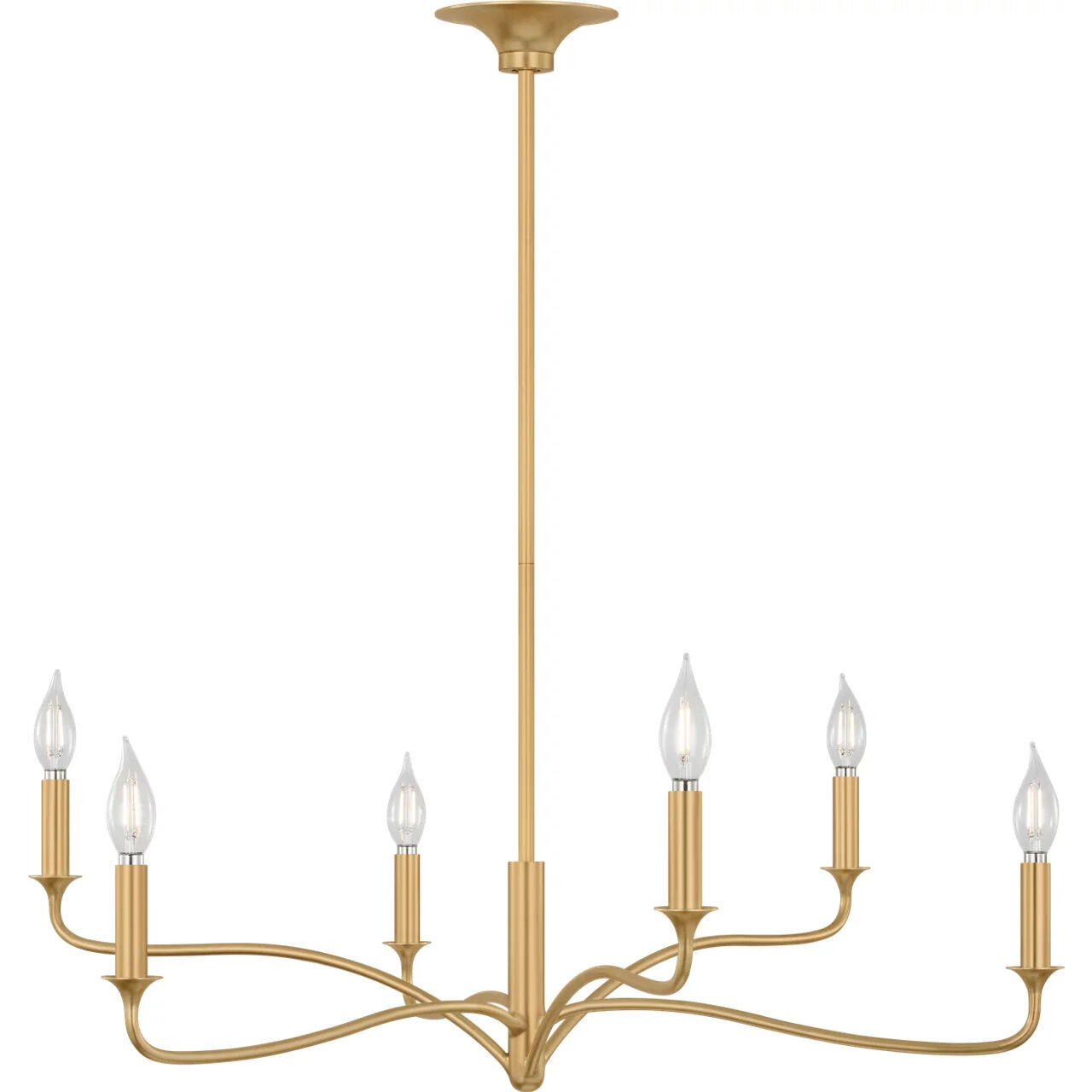 Alexa Hampton Chatsworth 6 Light 32 inch Gild Chandelier Ceiling Light