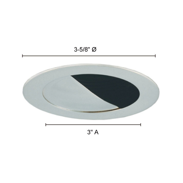 Signature Black & Chrome Recessed Lighting Trim