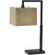 Richard 25 inch 60 watt Black Table Lamp Portable Light