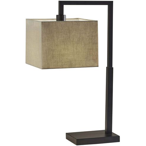 Richard 25 inch 60 watt Black Table Lamp Portable Light