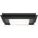 Grandstand LED 14 inch Basalt Stone and Black Flush Mount Ceiling Light