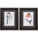 Florals Collection Blue Framed Art