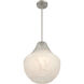 Pacific 1 Light 14 inch Brushed Nickel Pendant Ceiling Light