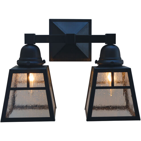 A-line 2 Light 12.75 inch Antique Brass Sconce Wall Light in Rain Mist, T-Bar Overlay, T-Bar Overlay