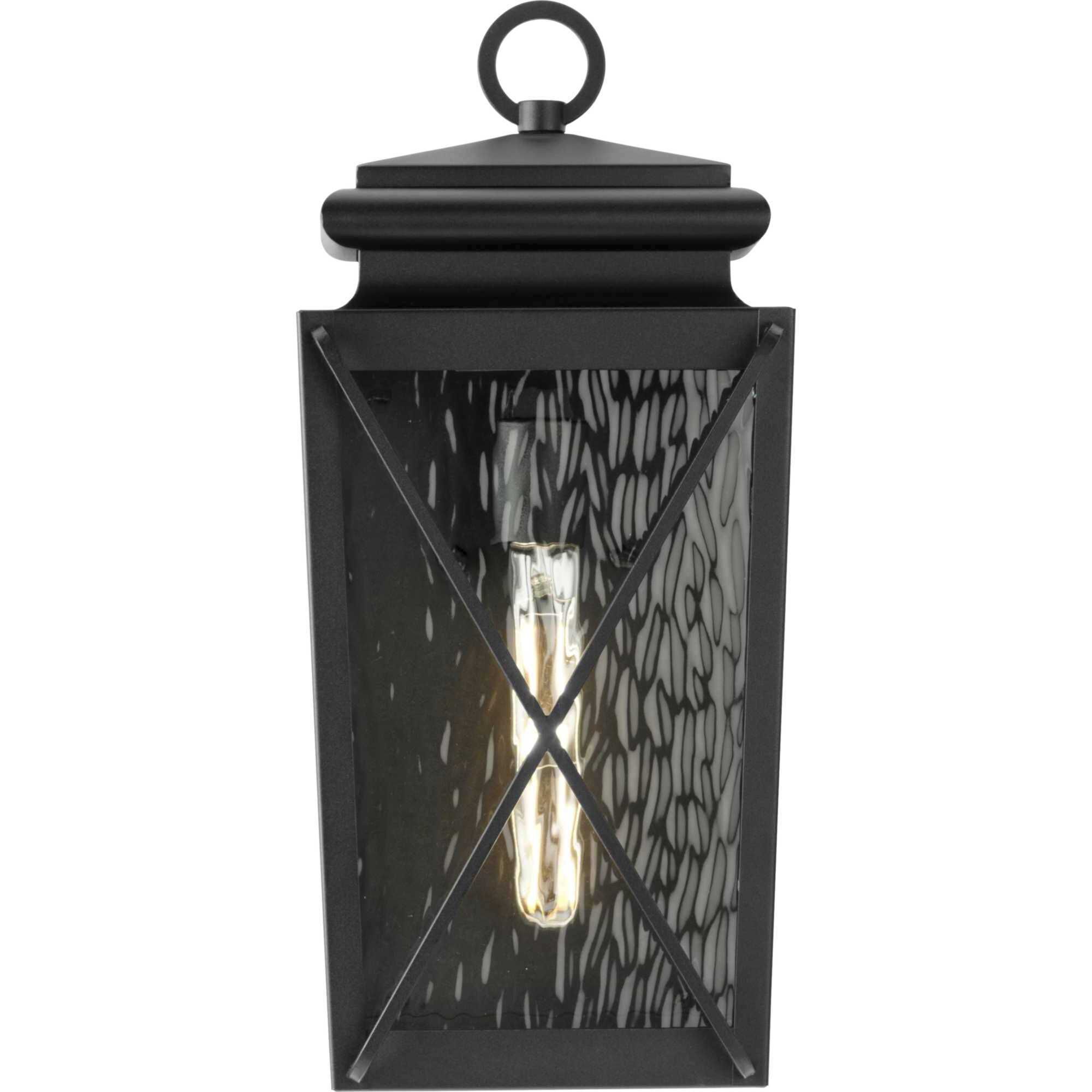 Wakeford 1 Light 17.88 inch Textured Black Wall Lantern