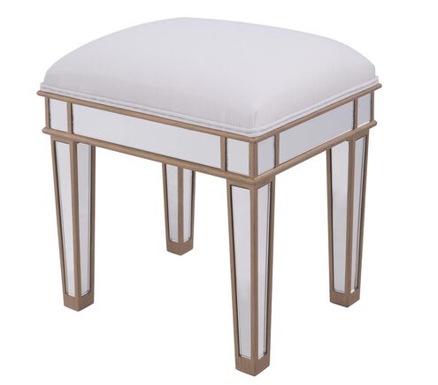 Contempo 18 inch Gold Paint Dressing Stool