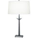 Roman 29 inch 150.00 watt Antique Black Table Lamp Portable Light